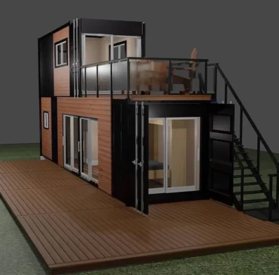 morden shipping container house​ two storey