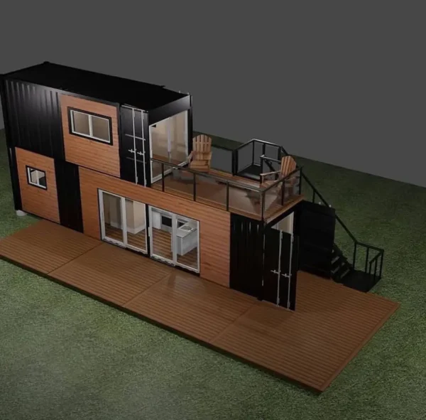 luxury shipping container house​ two storey